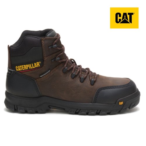 Caterpillar Resorption Waterproof Composite Toe Miesten Turvakengät TummanRuskea (BUWPG)